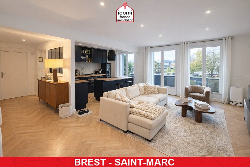 A VENDRE - APPARTEMENT - T4 - 2 CHAMBRES - AUCUNS TRAVAUX - BELLE PIECE DE VIE - RENOVATION 2024 - DPE D - BALCON. 