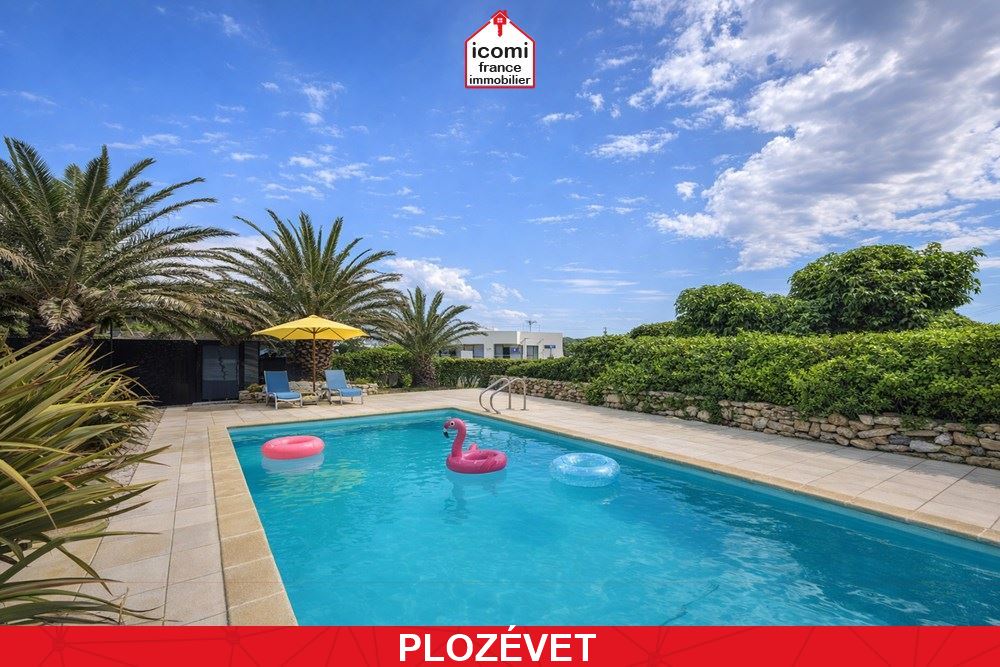 A VENDRE - PROPRIETE ARCHITECTE CONTEMPORAINE AVEC PISCINE CHAUFFEE - PIECE DE VIE 60 M² - 3 CHAMBRES - TERRAIN 1500M² - VUE MER - ACCES PMR -