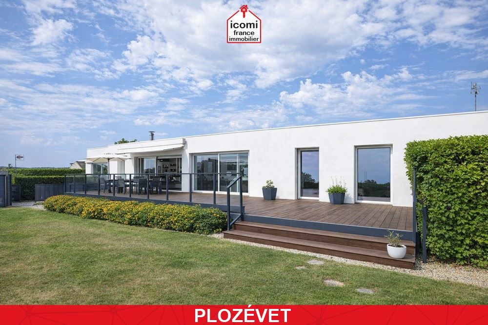 A VENDRE - PROPRIETE ARCHITECTE CONTEMPORAINE CLIMATISEE AVEC PISCINE CHAUFFEE - PIECE DE VIE 60 M² - 3 CHAMBRES - TERRAIN 1500M² - VUE MER - PMR 