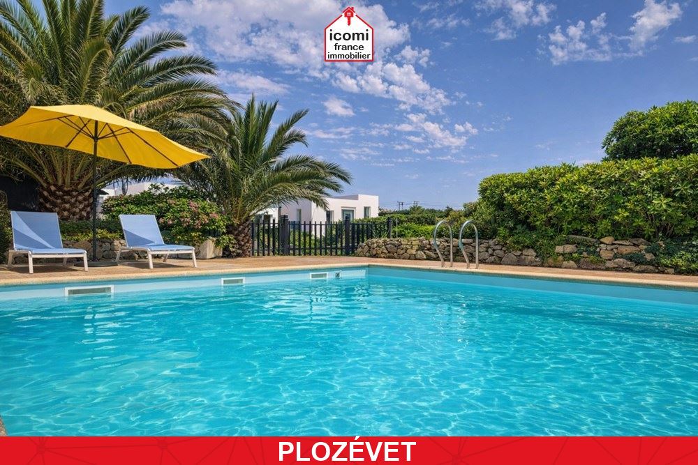 A VENDRE - PROPRIETE ARCHITECTE CONTEMPORAINE CLIMATISEE AVEC PISCINE CHAUFFEE - PIECE DE VIE 60 M² - 3 CHAMBRES - TERRAIN 1500M² - VUE MER - ACCES PMR -