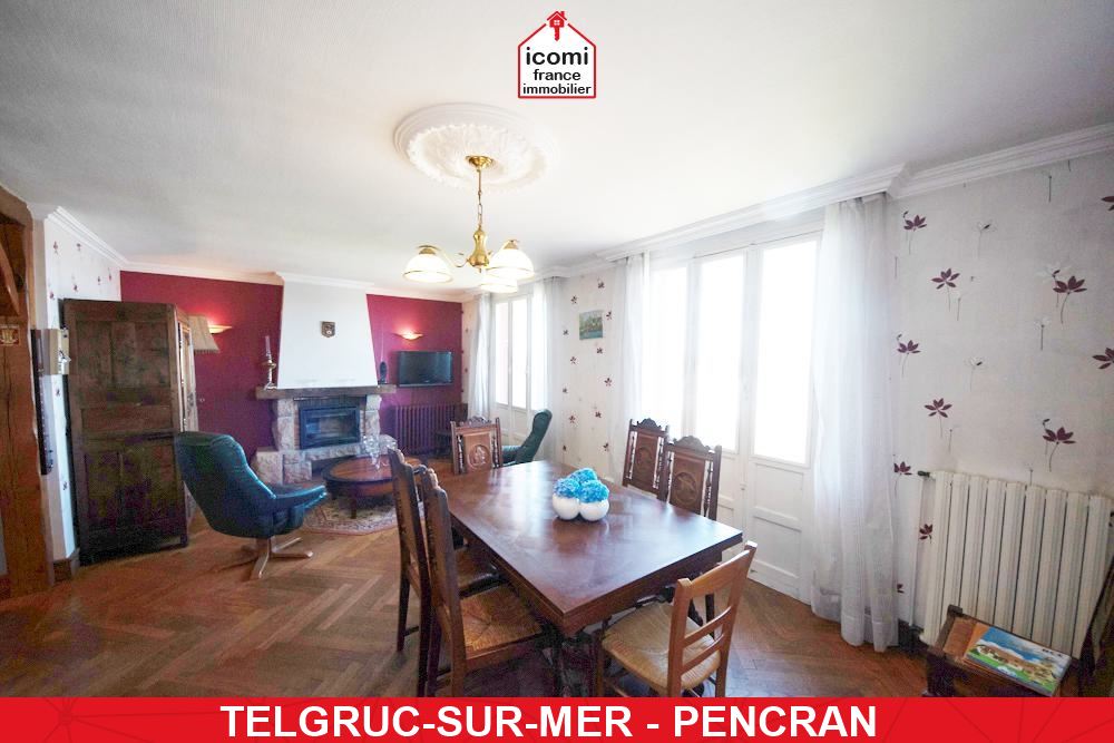 A VENDRE - MAISON 154M2 - 3 APPARTEMENTS (2 APPARTEMENTS TYPE T2 - 1 APPARTEMENT TYPE T1)- 1000M2 DE TERRAIN CONSTRUCTIBLE - DIVISION A ETUDIER - A 5MIN DE LA PLAGE DE TREZ BELLEC