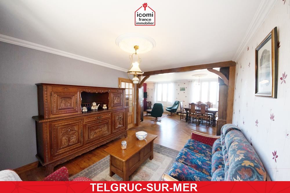 A VENDRE - MAISON 154M2 - 3 APPARTEMENTS (2 APPARTEMENTS TYPE T2 - 1 APPARTEMENT TYPE T1)- 1000M2 DE TERRAIN CONSTRUCTIBLE - DIVISION A ETUDIER - A 5MIN DE LA PLAGE DE TREZ BELLEC