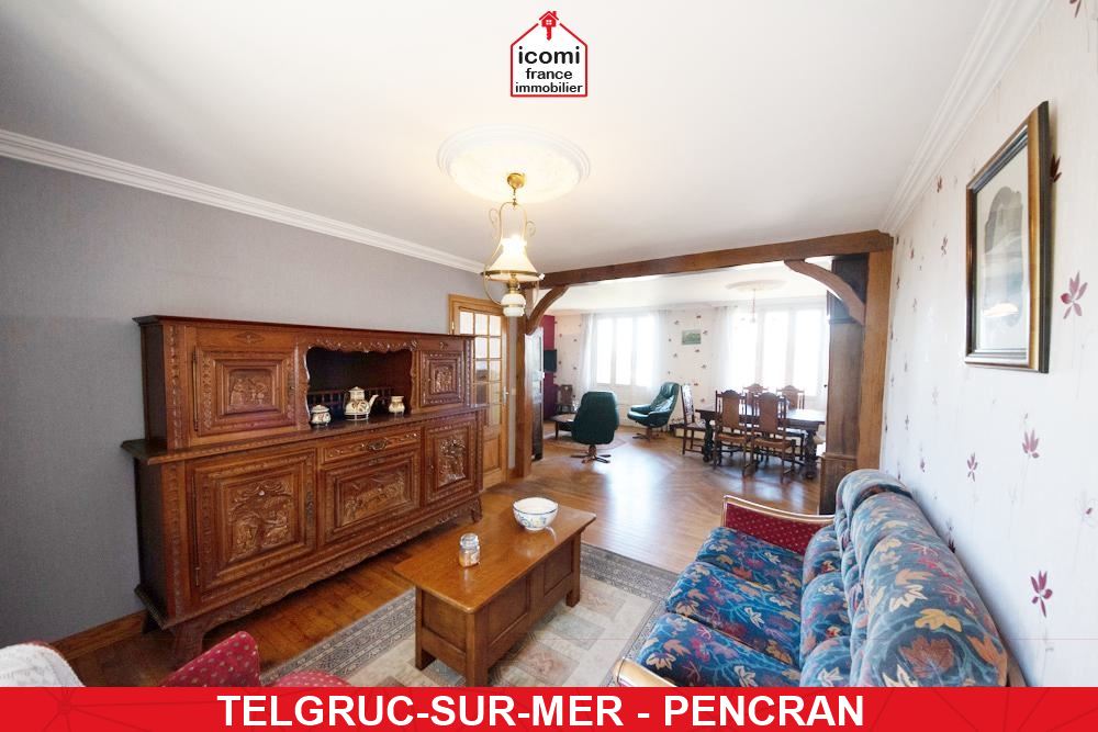 A VENDRE - MAISON 154M2 - 3 APPARTEMENTS (2 APPARTEMENTS TYPE T2 - 1 APPARTEMENT TYPE T1)- 1000M2 DE TERRAIN CONSTRUCTIBLE - DIVISION A ETUDIER - A 5MIN DE LA PLAGE DE TREZ BELLEC