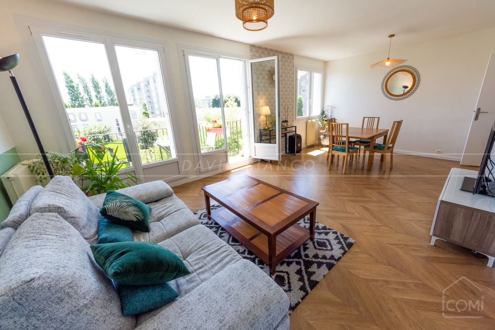 APPARTEMENT T4 75M² DALLE BETON AVEC BALCON VUE DEGAGEE - 2 CHAMBRES - AUCUNS TRAVAUX