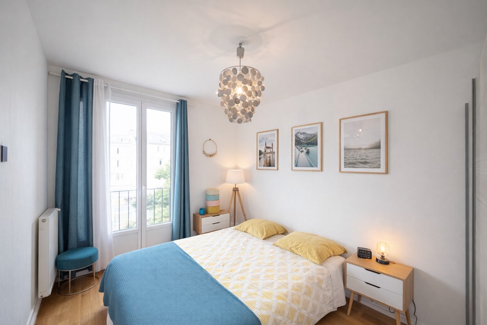 APPARTEMENT T3 - PIECE DE VIE DOUBLE AVEC CUISINE US - 2 BELLES CHAMBRES - SDE - DALLE BETON - BALCON - GARAGE POSSIBLE - RARE photo 3
