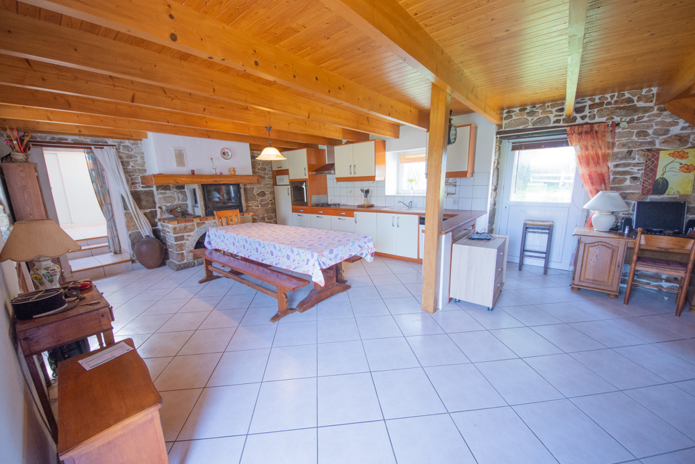CORPS DE FERME RENOVE EN 2000 - MAISON PRINCIPALE 110M² - LONGERE 100M² - 2 GARAGES - HANGAR 450M² - FOUR A PAIN - PIGEONNIER - ETANG SUR 10 000M² DE TERRAIN photo 2