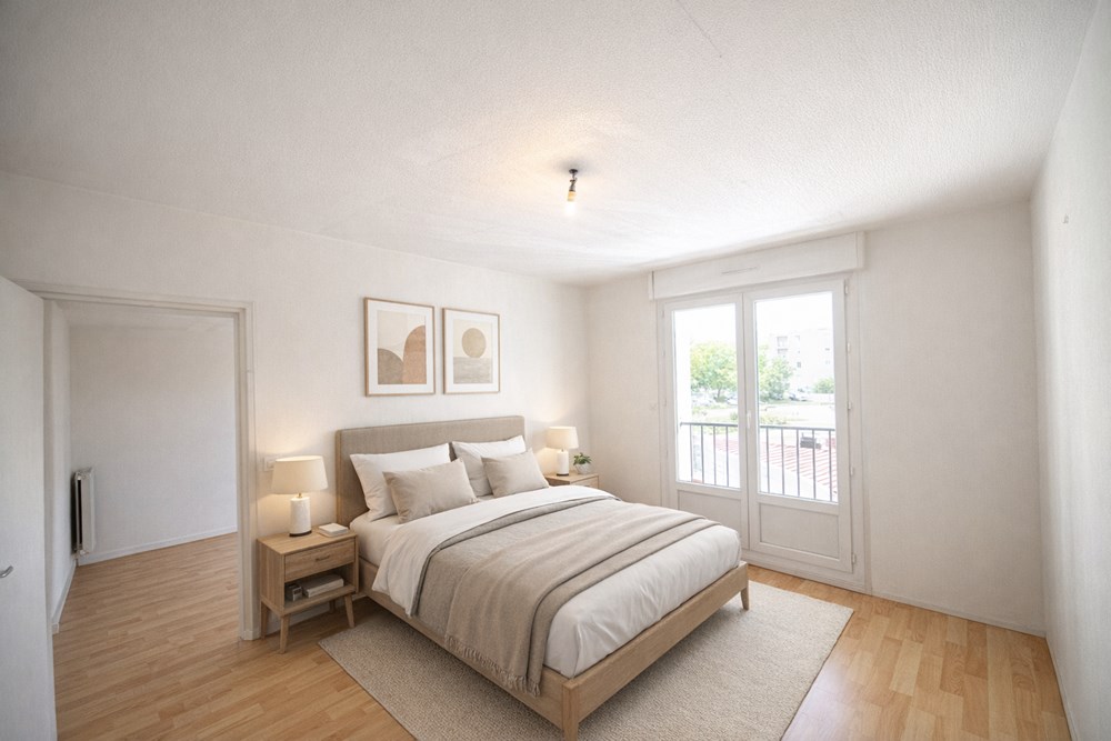 APPARTEMENT T2 DE 50 M² - BELLE PIECE DE VIE LUMINEUSE EXPO OUEST - CHAMBRE AVEC RANGEMENT - IDEAL 1ER ACQUISITION OU LOCATIF photo 5
