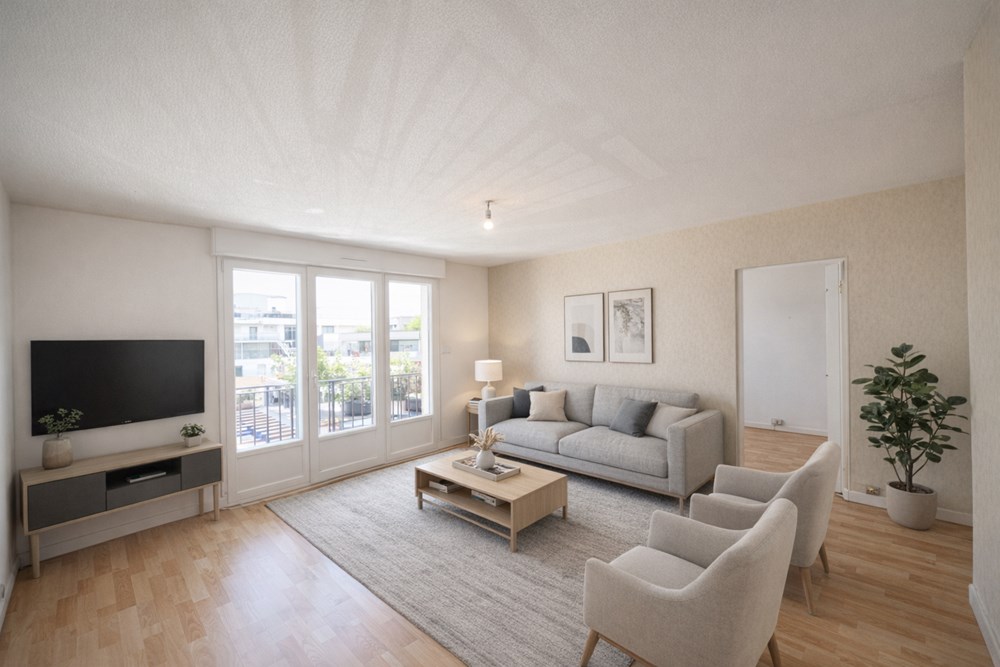 APPARTEMENT T2 DE 50 M² - BELLE PIECE DE VIE LUMINEUSE EXPO OUEST - CHAMBRE AVEC RANGEMENT - IDEAL 1ER ACQUISITION OU LOCATIF photo 2