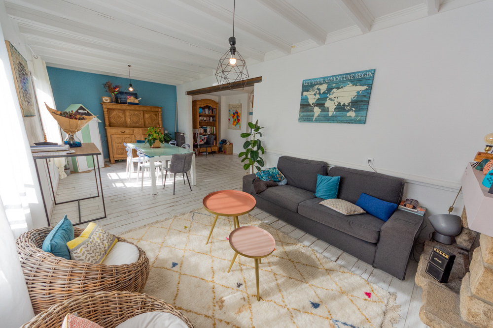 MAISON INDIVIDUELLE 120M² DE 1947 - 4 CHAMBRES - GARAGE SUR TERRAIN CLOS DE 400M²