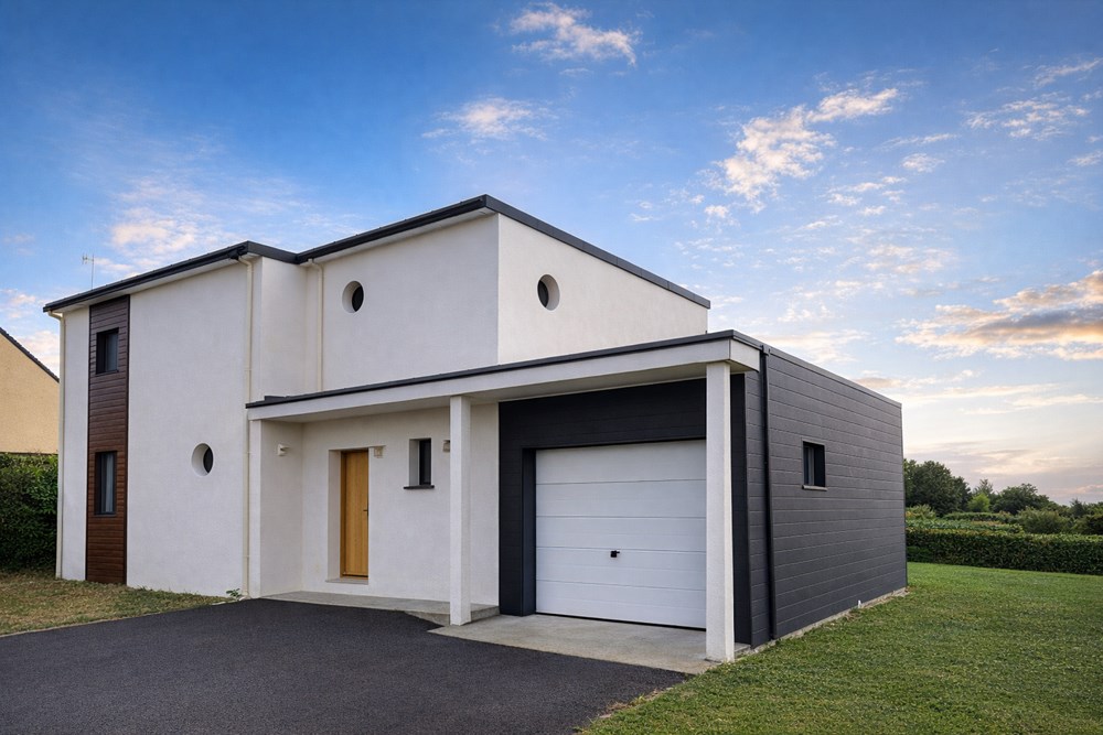 MAISON CONTEMPORAINE CUBIQUE DE 2008 - PIECE DE VIE 45M² AVEC TERRASSES 25M² VUE MER - 3 CHAMBRES (4 POSSIBLE) - GARAGE - COUP DE COEUR - RARE photo 2