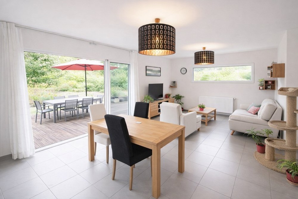 MAISON CONTEMPORAINE - 3 CHAMBRES - VIE DE PLAIN PIED - 115 M2 - TERRAIN 600M2- PROCHE DU BOURG - EXCELLENT DPE : A - COUP DE COEUR photo 3