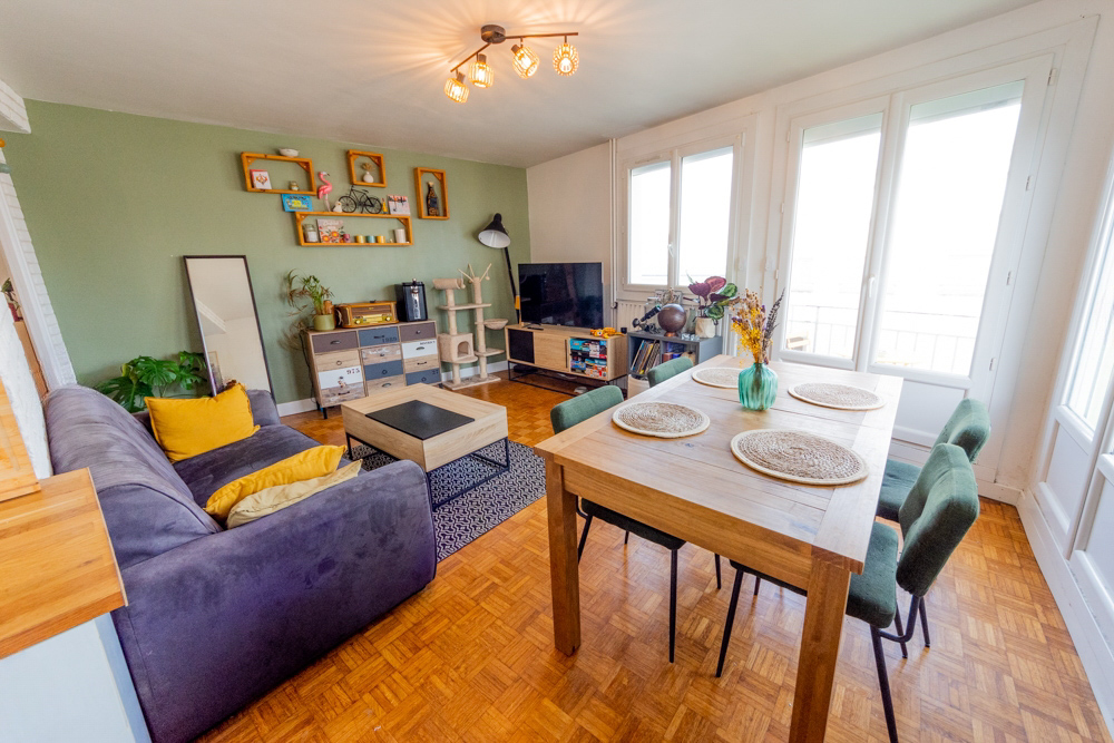 APPARTEMENT T3 68M² - 2 CHAMBRES - DALLE BETON - CAVE - RANGEMENTS - BALCON - LUMINEUX photo 4