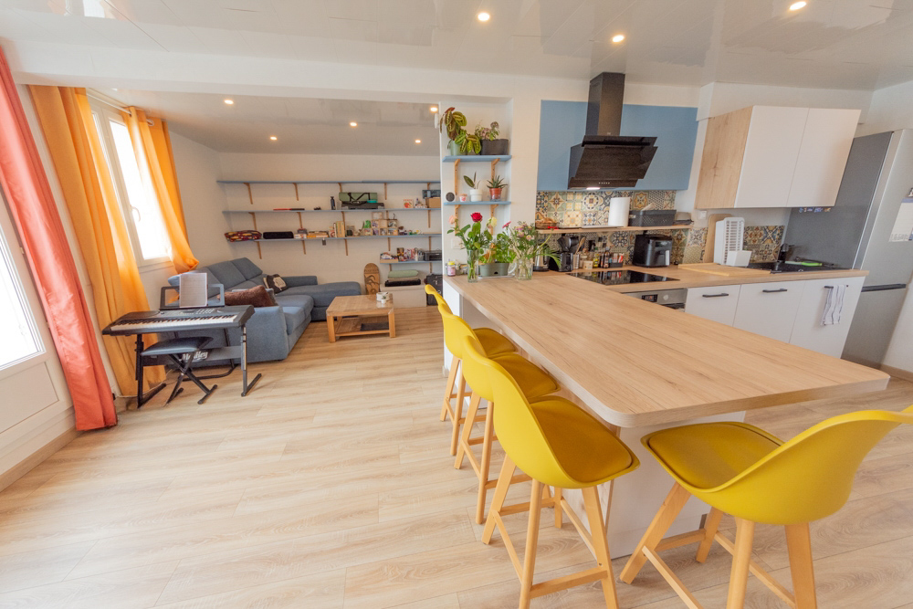 APPARTEMENT T3 60M² - 2 CHAMBRES - DALLE BETON - SANS TRAVAUX - BELLE EXPOSITION photo 3