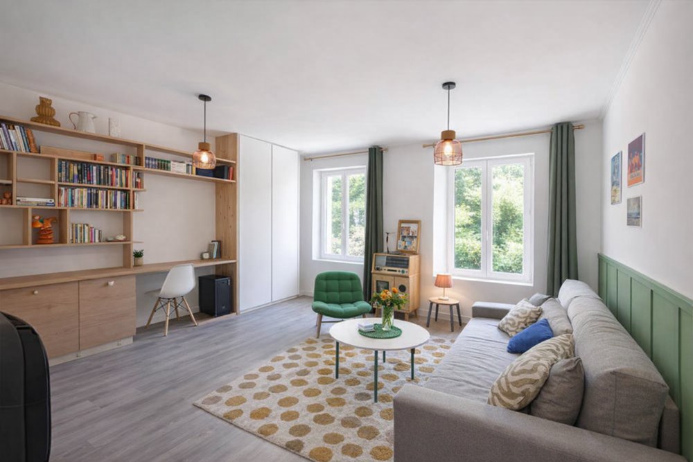 APPARTEMENT DE 38 M2 - SANS VIS A VIS - AUCUN TRAVAUX - FAIBLES CHARGES - VMC - EXCELLENT DPE C - CHAUFFAGE ELECTRIQUE -