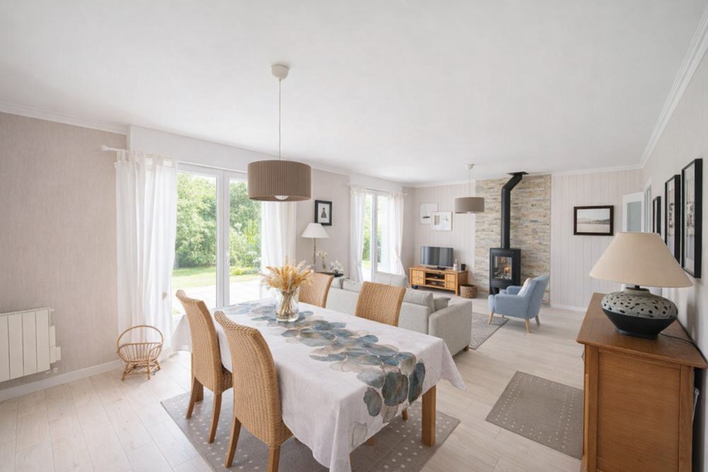 MAISON 121 M2 - 4 CHAMBRES - MAGNIFIQUE TERRAIN ARBORE DE 806 M2 - LUMINEUSE ET CHALEUREUSE - A 15MIN DE BREST ET DE LANDERNEAU photo 3