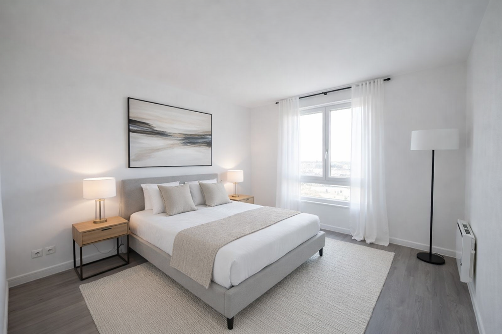 APPARTEMENT T3 - 2 CHAMBRES - RENOVE A NEUF - ASCENSEUR - BALCON - PLACE DE PARKING PRIVEE - CAVE - LOCAL A VELO - COMMERCES ET TRAM A PIED photo 4