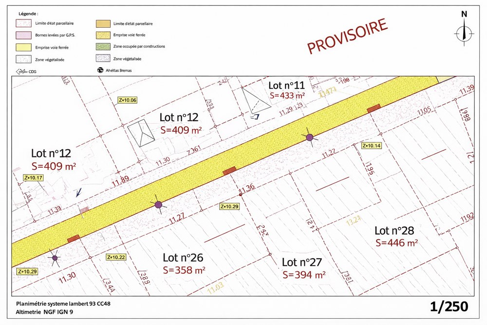 TERRAIN CONSTRUCTIBLE - VIABILISE - 394 M2 - AU BOURG DE CAST- BELLE OPPORTUNITE photo 4
