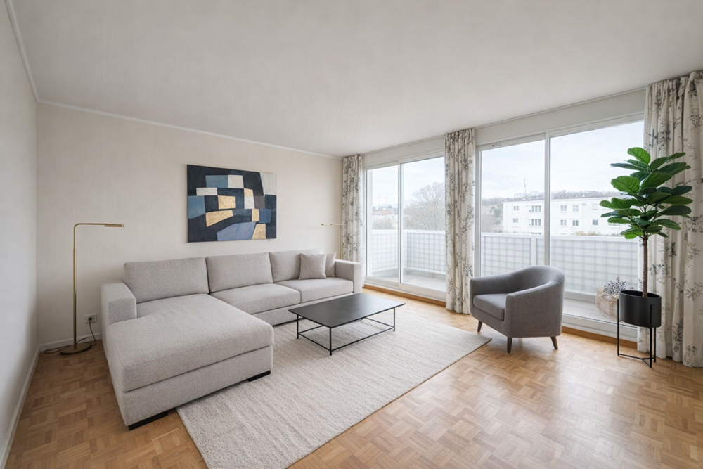 APPARTEMENT - T3 - 2 CHAMBRES - BALCON - DPE D - LUMINEUX - PLACE DE PARKING - ETAGE INTERMEDIAIRE - ASCENSEUR - DALLE BETON. photo 2