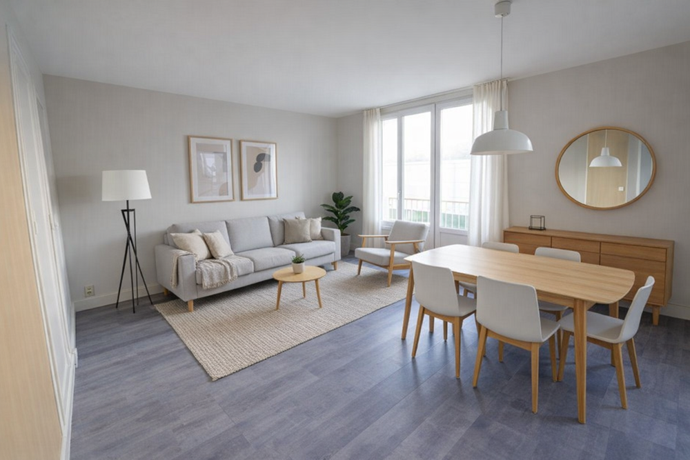 APPARTEMENT T5 84M² - 3 CHAMBRES POSSIBLE 4 - GARAGE EN OPTION - DALLE BETON - BEAU POTENTIEL photo 3