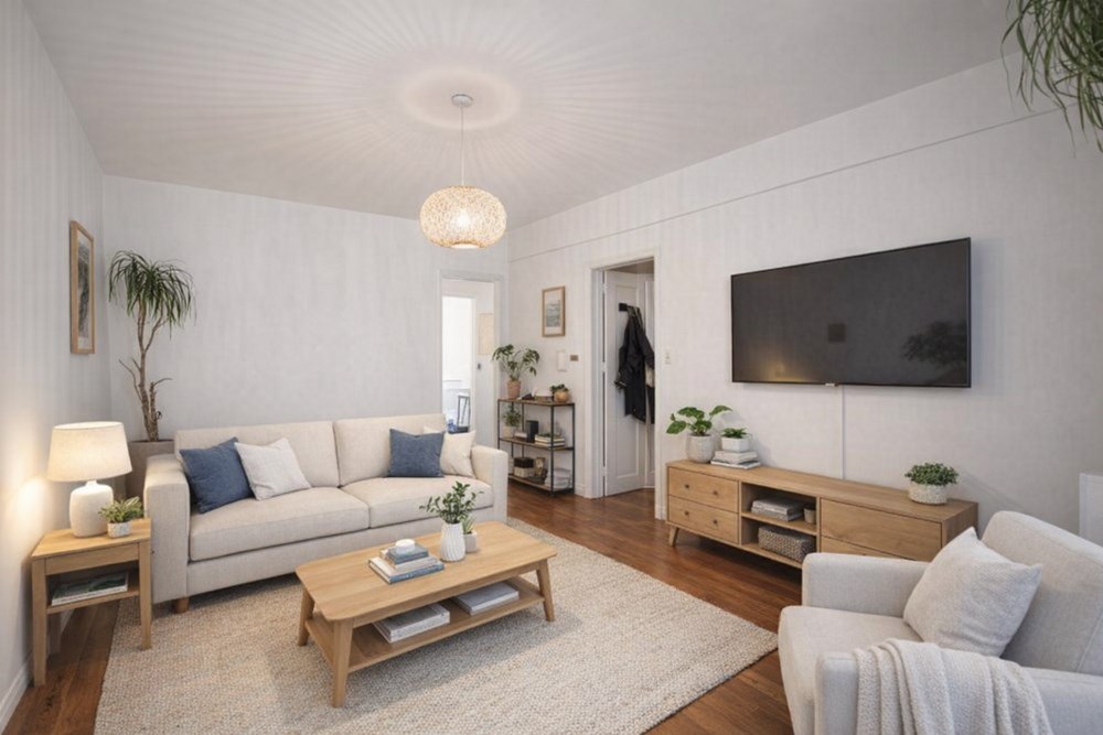 APPARTEMENT - RUE DE LA REPUBLIQUE - T3 - 2 CHAMBRES - IDEALEMENT SITUE - 1ER ETAGE - CAVE.