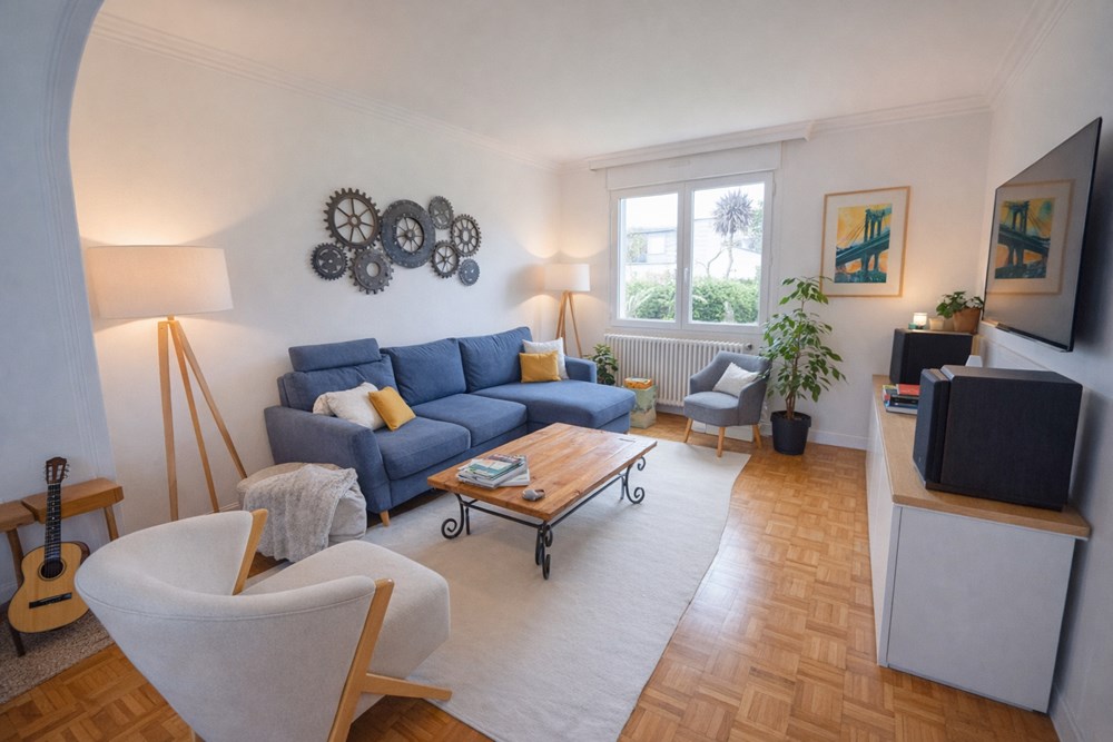 MAISON DE VILLE 115M² DE 1972 T6 - 4 CHAMBRES - SOUS-SOL SUR TERRAIN CLOS DE 275M² photo 3