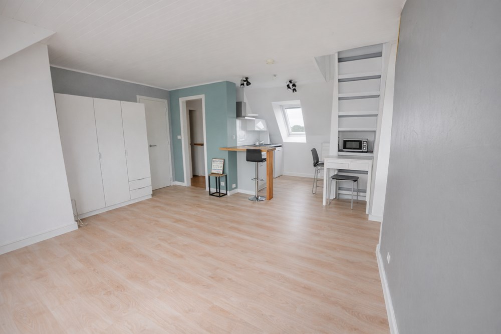 APPARTEMENT T2 DUPLEX DERNIER ETAGE VUE MER - 1 CHAMBRE - BEAU POTENTIEL - PARKING PRIVE ET JARDIN COLLECTIF photo 2