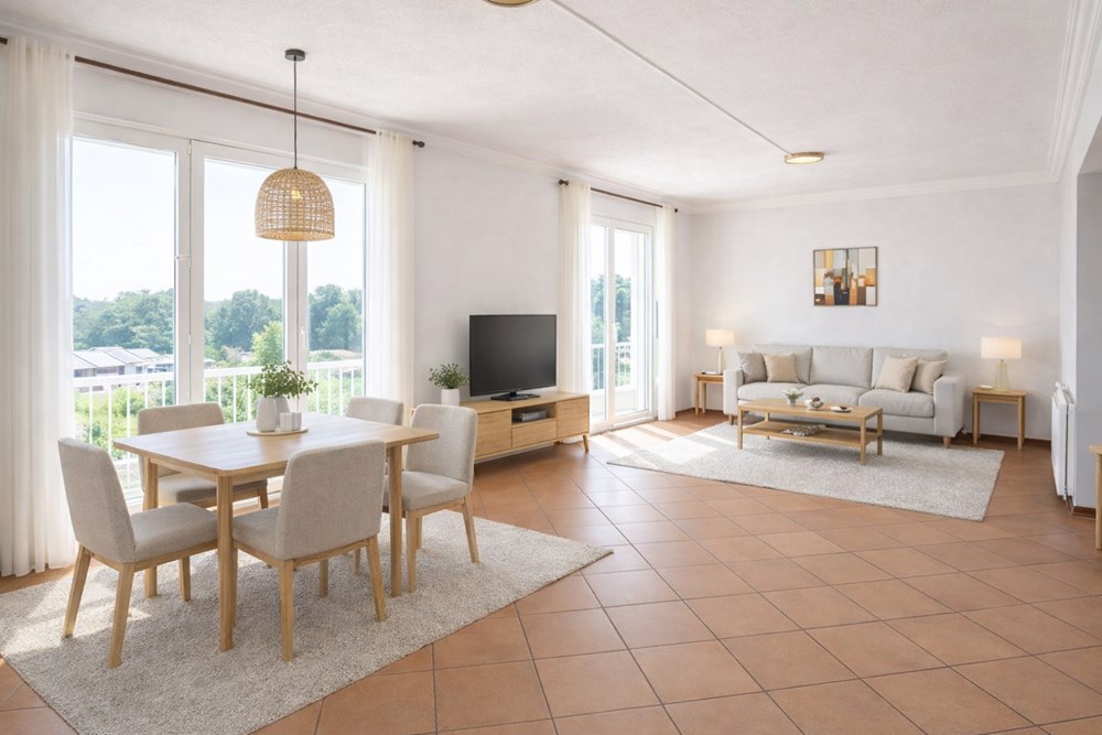 MAISON DE 90 M² - 3 CHAMBRES - SOUS-SOL COMPLET - JARDIN CLOS DE 500M² - DPE C - POMPE A CHALEUR - FENETRES PVC photo 4