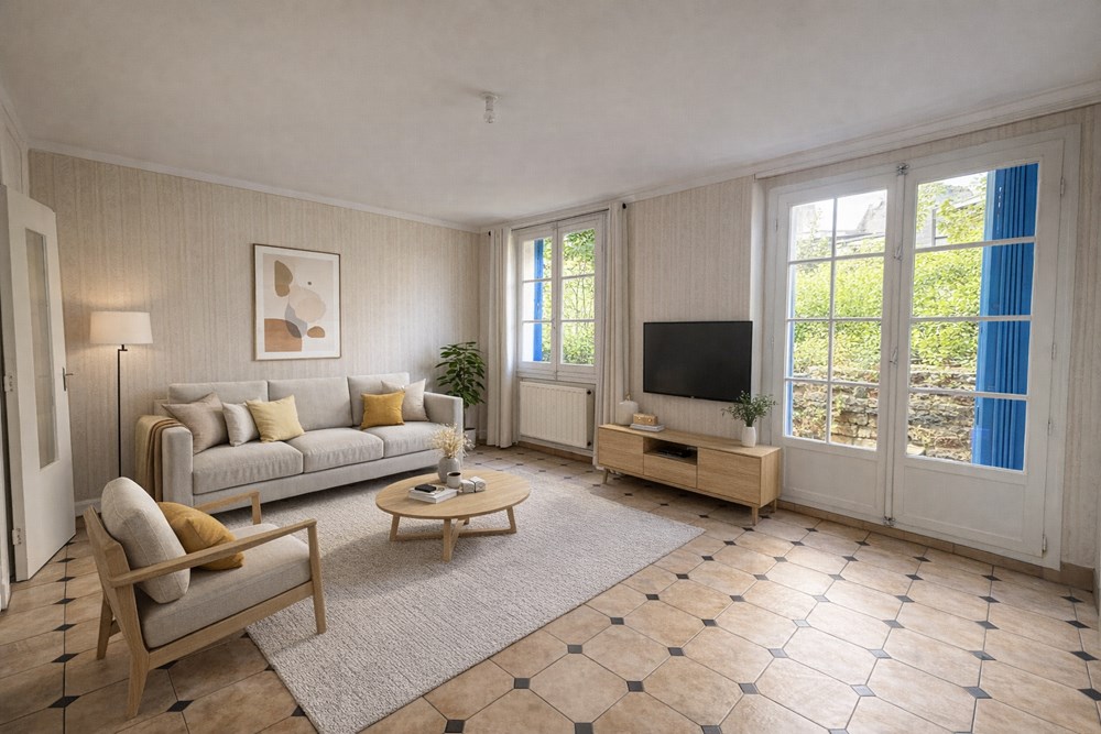MAISON - T4 - 3 CHAMBRES -BEAU POTENTIEL - DPE E - GARAGE SUR TERRAIN CLOS DE 336M² photo 3