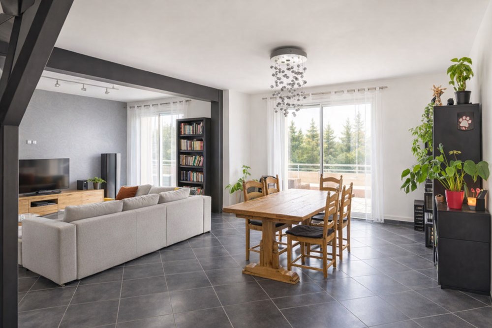 APPARTEMENT DE 96 M² - 3 CHAMBRES (4 POSSIBLE) - PIECE DE VIE DE 50 M² - 3 BALCONS - ASCENSEUR - PLACE DE PARKING - EXPOSITION SUD - CAVE - DPE C