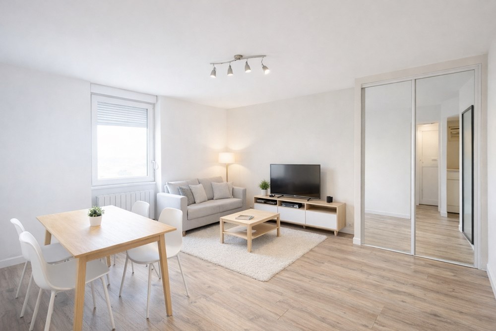 APPARTEMENT STUDIO DE 25 M² AVEC VUE MER DERNIER ETAGE EN DALLE BETON - EXCELLENT DPE : B - GES : C - COUP DE COEUR - RARE photo 2