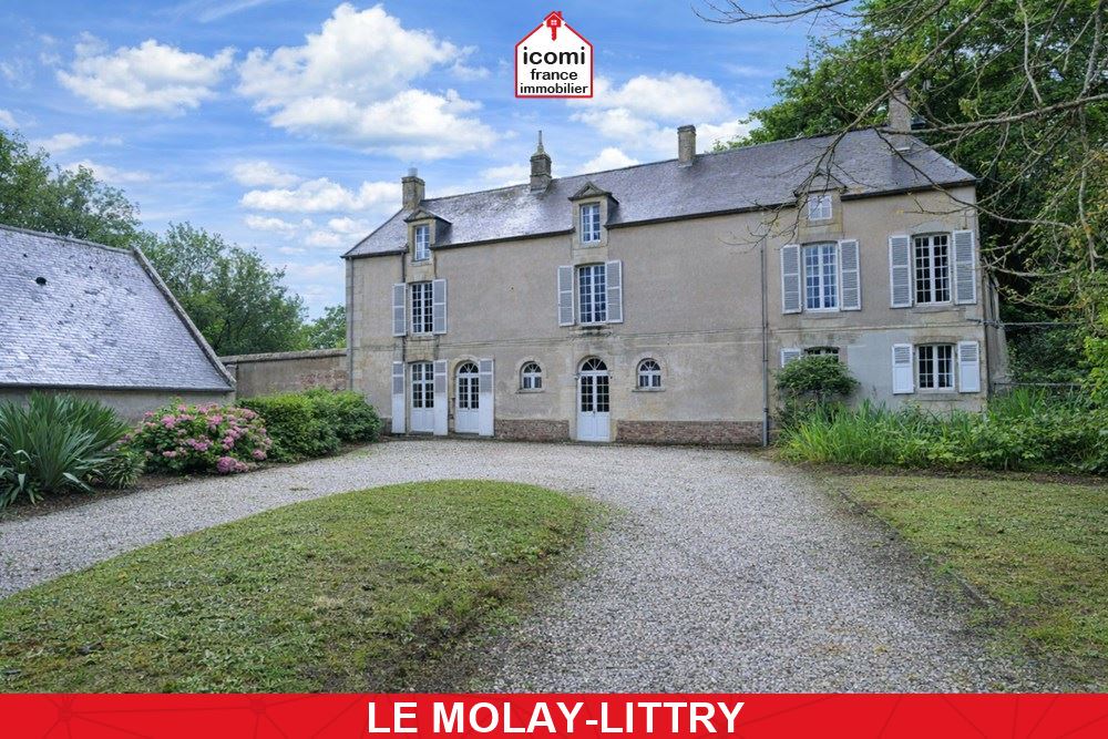 CALVADOS - LE MOLAY-LITTRY (14330) - A VENDRE - PROPRIETE DE +350 M² SUR +2HA - BIEF - ECURIES ET DEPENDANCES IDEAL VOITURES DE COLLECTION - COUP DE COEUR - EXCEPTIONNEL ET RARE