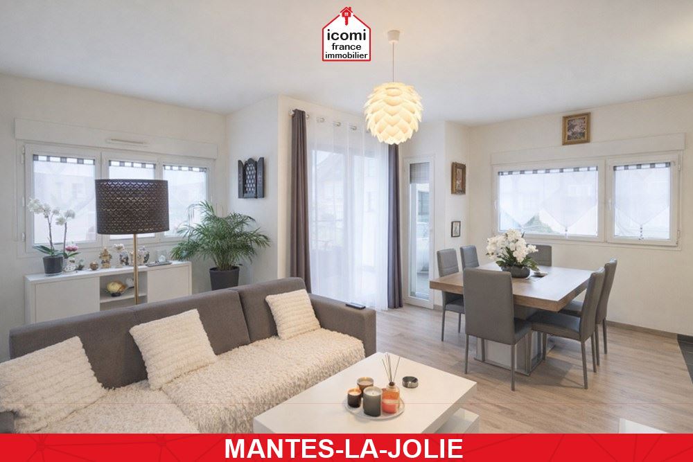 YVELINES - MANTES-LA-JOLIE (78200) - A VENDRE - APPARTEMENT T3 AVEC TERRASSE ET PARKING 2 VOITURES - BELLE PIECE DE VIE AVEC CUISINE US - TERRASSE - ETAT IMPECCABLE