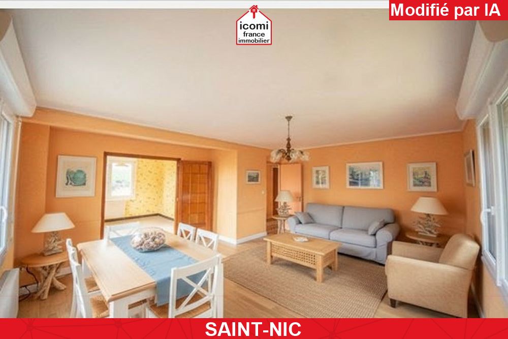 FINISTERE - SAINT-NIC (29550) - A VENDRE - MAISON 140 M² - 6 CHAMBRES - PROCHE MER - TRAVAUX A PREVOIR - SOUS- SOL COMPLET - JARDIN - PLACES DE PARKING POSSIBLE