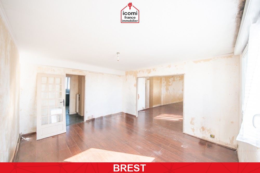 FINISTERE - BREST (29200) - A VENDRE -  BELLEVUE PROCHE PENFELD  - APPARTEMENT 95 M² - GRANDE PIECE DE VIE - 4 CHAMBRES POSSIBLE  - ASCENSEUR - FORTE RENTABILITE POSSIBLE 