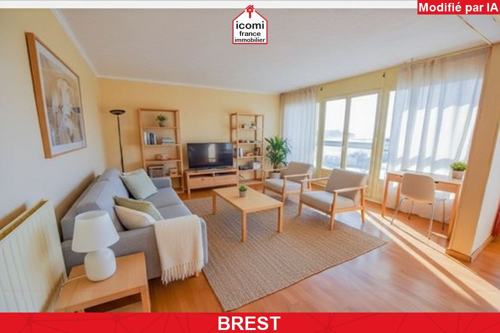 FINISTERE - BREST (29200) - A VENDRE - APPARTEMENT T5 90M² - 3 CHAMBRES - DALLE BETON - ASCENSEUR - PLACE DE PARKING PRIVEE - BALCON