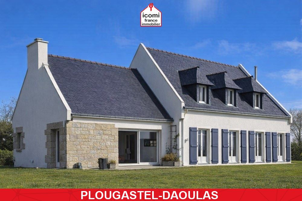 FINISTERE - PLOUGASTEL-DAOULAS (29470) - A VENDRE - PROPRIETE DE CHARME DE 200 M² - PIECE DE VIE DE 60M2 STYLE LOFT - 5 CHAMBRES - GARAGE ET ATELIER 60M2 - TERRAIN 2500M2 