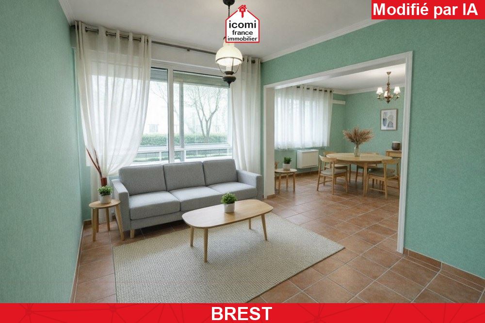 FINISTERE - BREST (29200) - A VENDRE - APPARTEMENT T6 - 4 CHAMBRES POSSIBLE 5 - DALLE BETON - 2 BALCONS - BEAU POTENTIEL